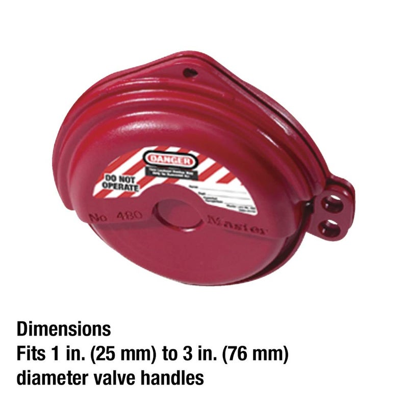 Master Lock 480 Lockout Tagout Rotating Gate Valve Lockout - Image 5